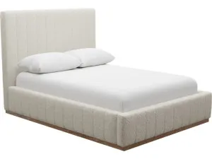 Brentwood Gas Lift Bed Boucle Ivory by James Lane, a Beds & Bed Frames for sale on Style Sourcebook