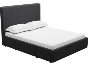 Aria Drawer Bed Plaza Flint Grey by James Lane, a Beds & Bed Frames for sale on Style Sourcebook