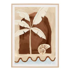 Coastal Island I Natural Veneer Framed Print - 85cm x 114cm by James Lane, a Prints for sale on Style Sourcebook