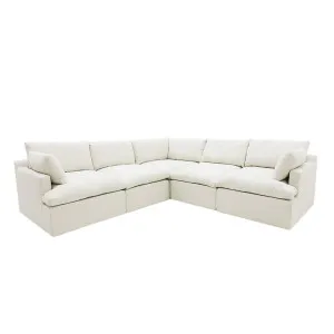 Retreat Toorak Pearl Corner Sofa - 5 Seater by James Lane, a Sofas for sale on Style Sourcebook