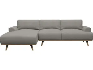 Dane Isla Soft Grey Chaise Sofa - 3 Seater by James Lane, a Sofas for sale on Style Sourcebook