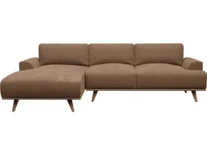 Dane Tribute Chestnut Chaise Sofa - 3 Seater by James Lane, a Sofas for sale on Style Sourcebook