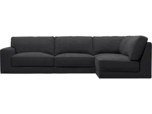 Monica Plaza Flint Grey Sofa - 4 Seater RAF Terminal by James Lane, a Sofas for sale on Style Sourcebook