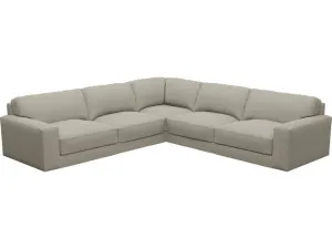Monica Plaza Natural Corner Sofa - 5 Seater by James Lane, a Sofas for sale on Style Sourcebook