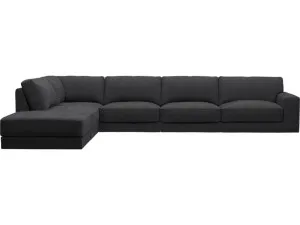 Monica Plaza Flint Grey Sofa - 6 Seater LAF Terminal by James Lane, a Sofas for sale on Style Sourcebook
