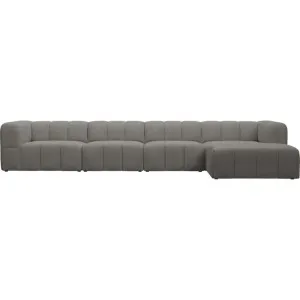 Lucello Isla Soft Grey Modular Sofa with Ottoman - 5 Piece by James Lane, a Sofas for sale on Style Sourcebook