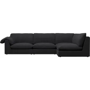 Ludlow Plaza Flint Grey Sofa - 4 Seater RAF Terminal by James Lane, a Sofas for sale on Style Sourcebook