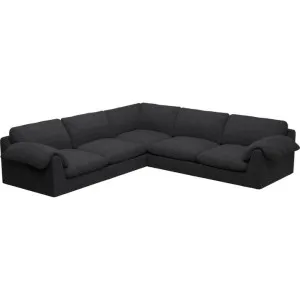 Ludlow Plaza Flint Grey Corner Sofa - 5 Seater by James Lane, a Sofas for sale on Style Sourcebook