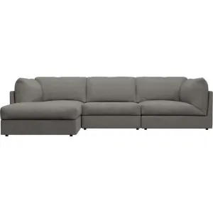 Finley Isla Soft Grey Modular Sofa - 3 Seater and Ottoman by James Lane, a Sofas for sale on Style Sourcebook