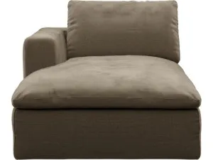 Cloud Deep Chaise Left Module Tribute Walnut by James Lane, a Sofas for sale on Style Sourcebook