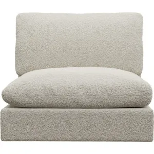 Ludlow Boucle Ivory Armless Sofa Chair Module by James Lane, a Sofas for sale on Style Sourcebook