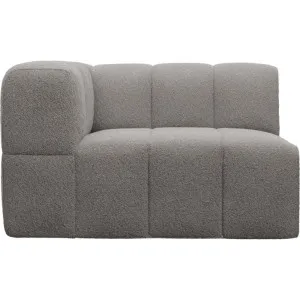 Lucello Boucle Pumice Left Arm Facing Chair Module by James Lane, a Sofas for sale on Style Sourcebook