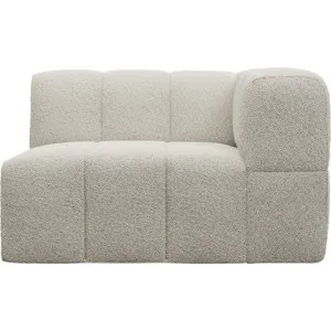 Lucello Boucle Ivory Right Arm Facing Chair Module by James Lane, a Sofas for sale on Style Sourcebook