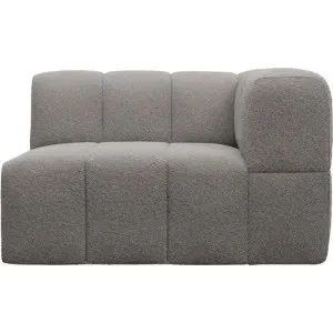 Lucello Boucle Pumice Right Arm Facing Chair Module by James Lane, a Sofas for sale on Style Sourcebook