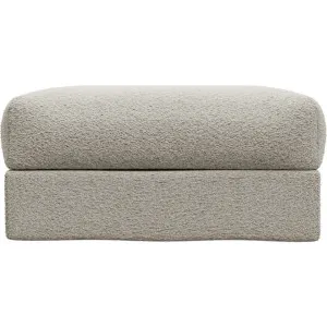 Finley Boucle Ivory Ottoman by James Lane, a Ottomans for sale on Style Sourcebook