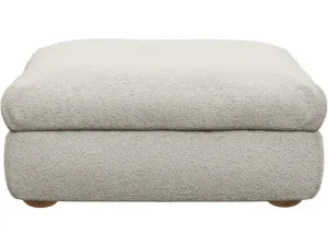 Tully Boucle Ivory Ottoman by James Lane, a Ottomans for sale on Style Sourcebook