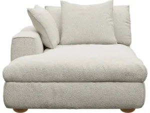 Tully Boucle Ivory Chaise Left Arm Facing Module by James Lane, a Sofas for sale on Style Sourcebook