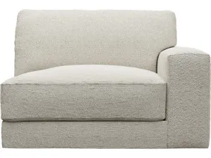 Monica Boucle Ivory Right Arm Facing Chair Module by James Lane, a Sofas for sale on Style Sourcebook