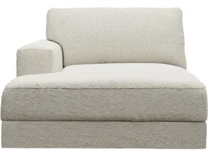 Monica Boucle Ivory Left Arm Facing Chaise Module by James Lane, a Sofas for sale on Style Sourcebook