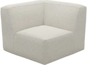 Copenhagen Boucle Ivory Square Corner Chair Sofa Module by James Lane, a Sofas for sale on Style Sourcebook