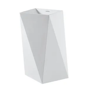 Claybrook Matrix Freestanding Basin - Dover White H49024-DW-01-HH by Claybrook, a Basins for sale on Style Sourcebook