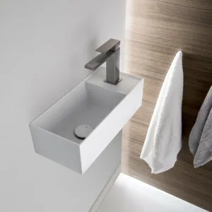 Falper Matt White Lavamani Wall Hung 120 Rectangular Washbasin - 652971 by Falper, a Basins for sale on Style Sourcebook