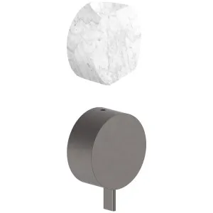 AboutWater AF/21 Wall Diverter Mixer - Matte Gun Metal PVD / Carrara 27P5A785BCX-4400A785 by AboutWater, a Showers for sale on Style Sourcebook