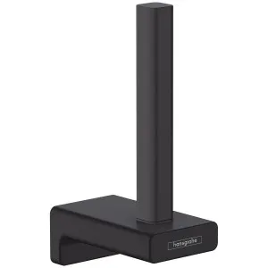Hansgrohe Addstoris Spare Roll Holder Matte Black 41756670 by Hansgrohe, a Bathroom Accessories for sale on Style Sourcebook