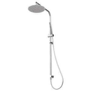 Gareth Ashton Rail 250mm Round Shower Head and Hand Shower Set 316 Marine Grade Stainless Steel RHS09-316 by Gareth Ashton, a Showers for sale on Style Sourcebook