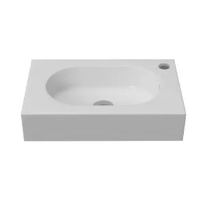 Omvivo Arki Mini 470 Wall Hung Basin - 1 Tap Hole ARVSS470C1TH by Omvivo, a Basins for sale on Style Sourcebook