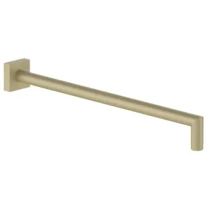 Fantini Soho 495 Wall Shower Arm with Square Backplate - Matte British Gold PVD 86P68039F by Fantini, a Showers for sale on Style Sourcebook
