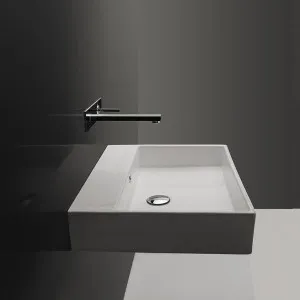 Studio Bagno Unlimited 60 Bench or Wall Basin with 3 Tap Holes - Gloss White UNL06000L-3 UNL06000L3 by Studio Bagno, a Basins for sale on Style Sourcebook