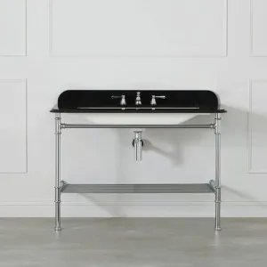 Victoria + Albert Milos 113 Black Washstand NT VA012-N-113BK by Victoria + Albert, a Vanities for sale on Style Sourcebook