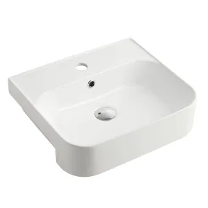 Oliveri Dublin Semi-Recessed Basin with 1 Tap Hole - White DU7130E by Oliveri, a Basins for sale on Style Sourcebook