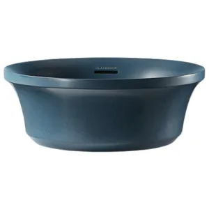 Claybrook Flute Round Countertop Basin - Midnight Blue H45322-MB-01-HH by Claybrook, a Basins for sale on Style Sourcebook