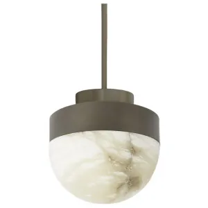 CTO Lighting Lucid 200 Pendant - Alabaster and Bronze LUCPE2HABZ by CTO Lighting, a Lighting for sale on Style Sourcebook
