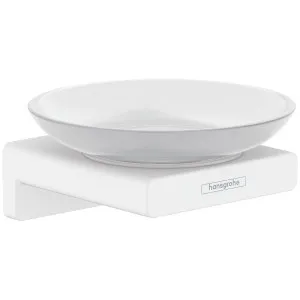 Hansgrohe Addstoris Soap Dish Matte White 41746700 by Hansgrohe, a Bathroom Accessories for sale on Style Sourcebook