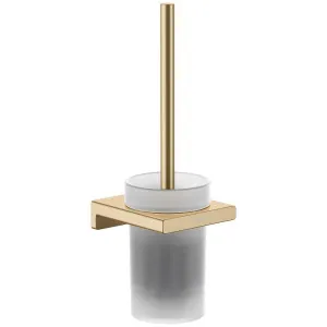 Hansgrohe Addstoris Toilet Brush Holder Wall Mounted Brushed Bronze 41752140 by Hansgrohe, a Bathroom Accessories for sale on Style Sourcebook