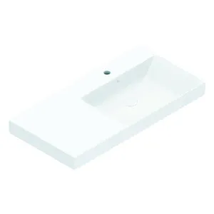 Catalano Zero 100 Right Wall Hung Basin with No Taphole - Gloss White 0121030001-905610X2 by Catalano, a Basins for sale on Style Sourcebook