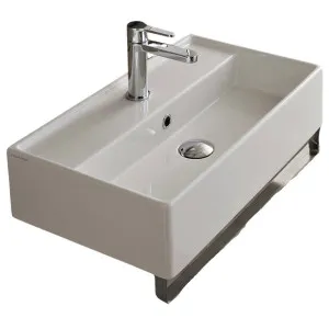 Studio Bagno Apartment 60R Bench or Wall Basin with 1 Tap Hole - Gloss White 5002/1 by Studio Bagno, a Basins for sale on Style Sourcebook