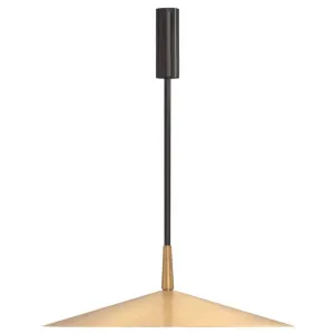 CTO Lighting Tinto Medium Pendant with Bronze Drop Rod - Satin Brass TINPEMSBBZ by CTO Lighting, a Lighting for sale on Style Sourcebook
