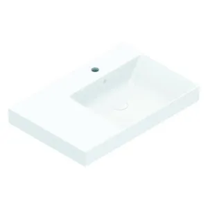 Catalano Zero 75 Right Wall Hung Basin with No Taphole - Gloss White 0120780001-905610X2 by Catalano, a Basins for sale on Style Sourcebook