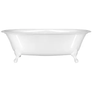 Victoria + Albert Radford Clawfoot Freestanding Bath - Gloss White with White Quarrycast Feet RADNSWNOFTRADSW by Victoria + Albert, a Bathtubs for sale on Style Sourcebook