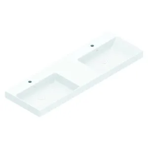 Catalano Zero 150 Double Sink Wall Hung Basin with No Taphole - Gloss White 0121520001-905610X2 by Catalano, a Basins for sale on Style Sourcebook