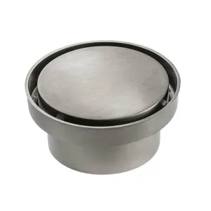 Rogerseller Brushed Nickel Round on Square Floor Waste 100mm - 3811000807 by Rogerseller, a Traps & Wastes for sale on Style Sourcebook