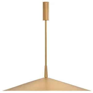 CTO Lighting Tinto Large Pendant Light - Satin Brass with Satin Brass Drop Rod TINPELSBSB by CTO Lighting, a Lighting for sale on Style Sourcebook