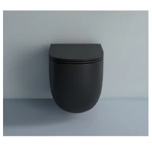 Studio Bagno Milady Wall Hung Package with Expert Evo with Frame Mechanical Cistern - Matte Black MB-MIL003002MC by Studio Bagno, a Toilets & Bidets for sale on Style Sourcebook