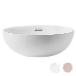Claybrook Ovo Countertop Basin with Overflow - Dover White and Plaster Pink H30121-PP_DW-01-II by Claybrook, a Basins for sale on Style Sourcebook