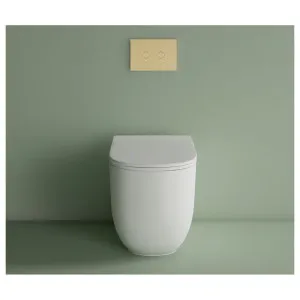 Studio Bagno Milady Wall Faced Package with Expert Evo Pneumatic Cistern - Gloss White MIL002002PN by Studio Bagno, a Toilets & Bidets for sale on Style Sourcebook