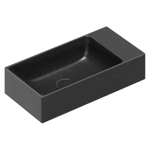 Catalano Verso 50x25 Wall Hung Basin 1 Tap Hole - Matte Black 15025VEFCNS-Z3443 by Catalano, a Basins for sale on Style Sourcebook